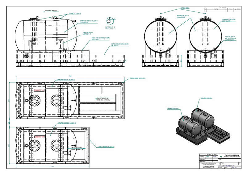 oficina técnica - planta productiva de productos de calderería